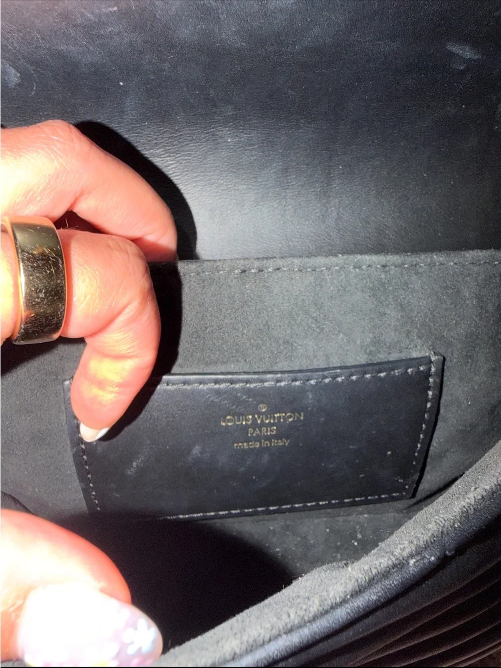 Louis Vuitton Black Calfskin New Wave Multi Pochette